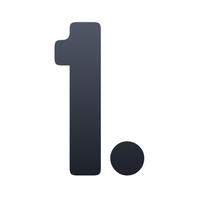 Black number '1.' on a white background