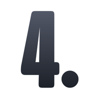 Black number '4.' on a white background