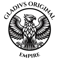 Logo of Gladius Original Empire featuring an eagle design on a white background